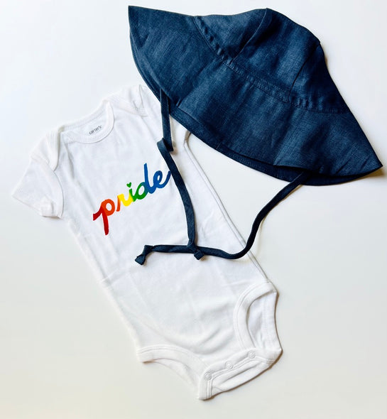 gay pride onesie baby