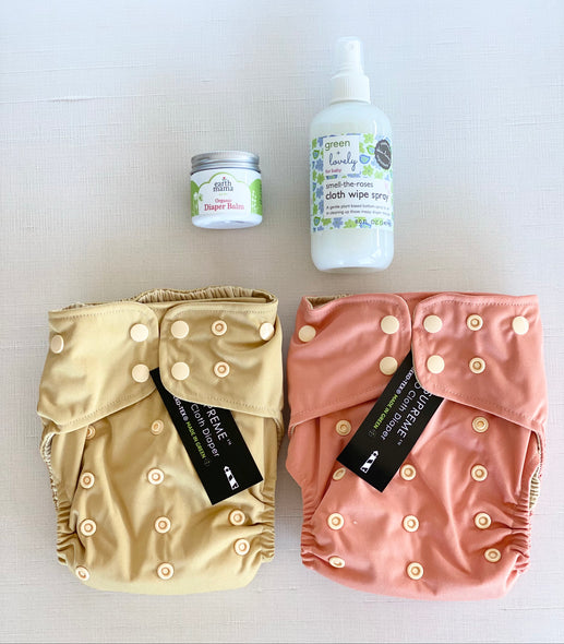 Lighthouse Supreme Cloth Diaper Package - Pastels
